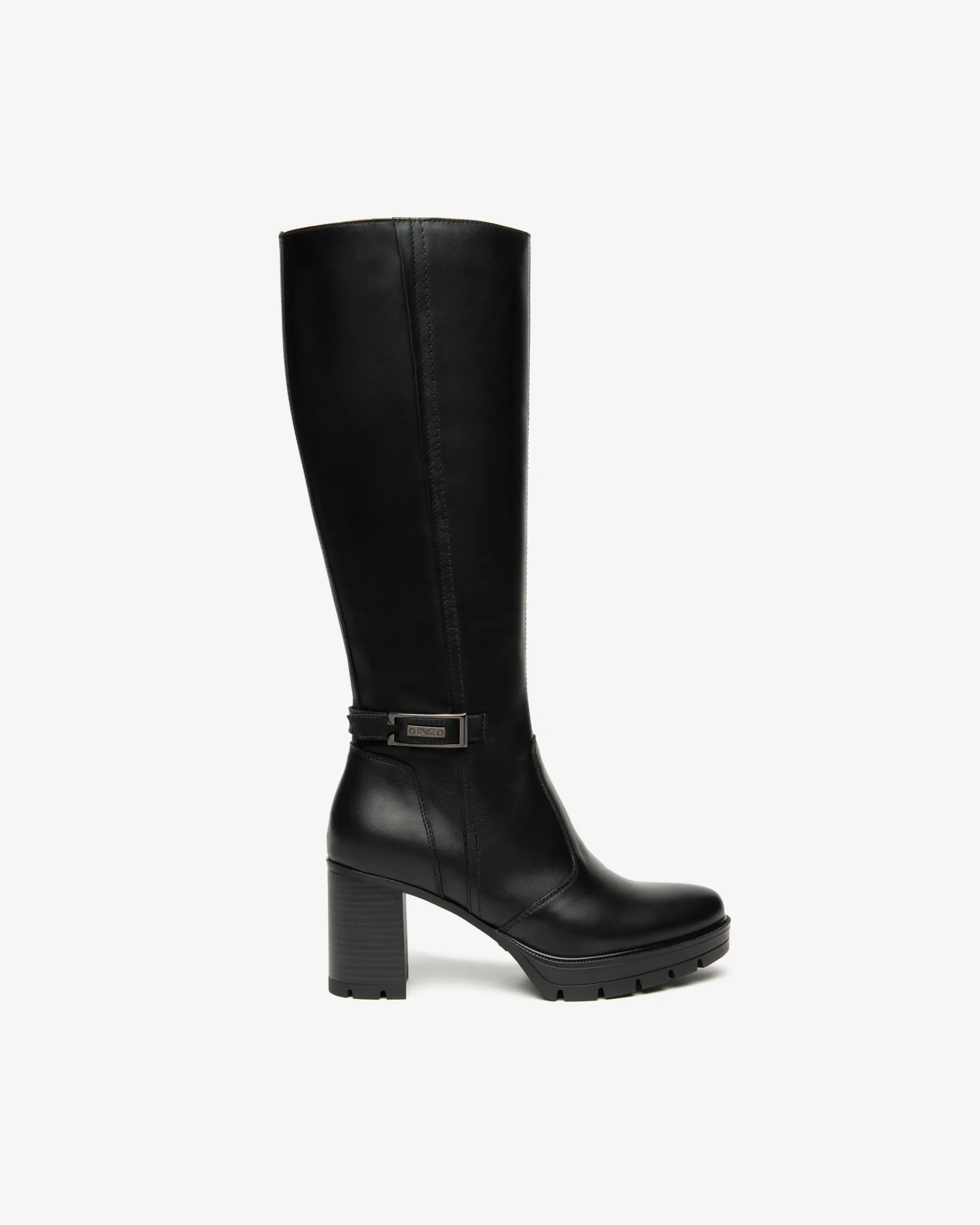 Nero Giardini Stivali Donna in Pelle Nero Sale