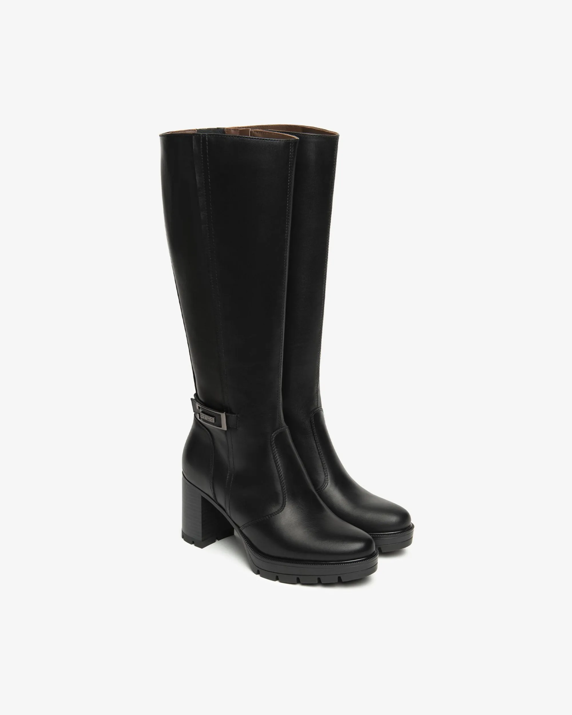 Nero Giardini Stivali Donna in Pelle Nero Sale