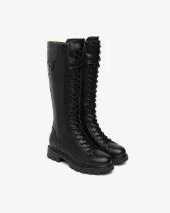 Nero Giardini Stivali Donna in Pelle Nero Online