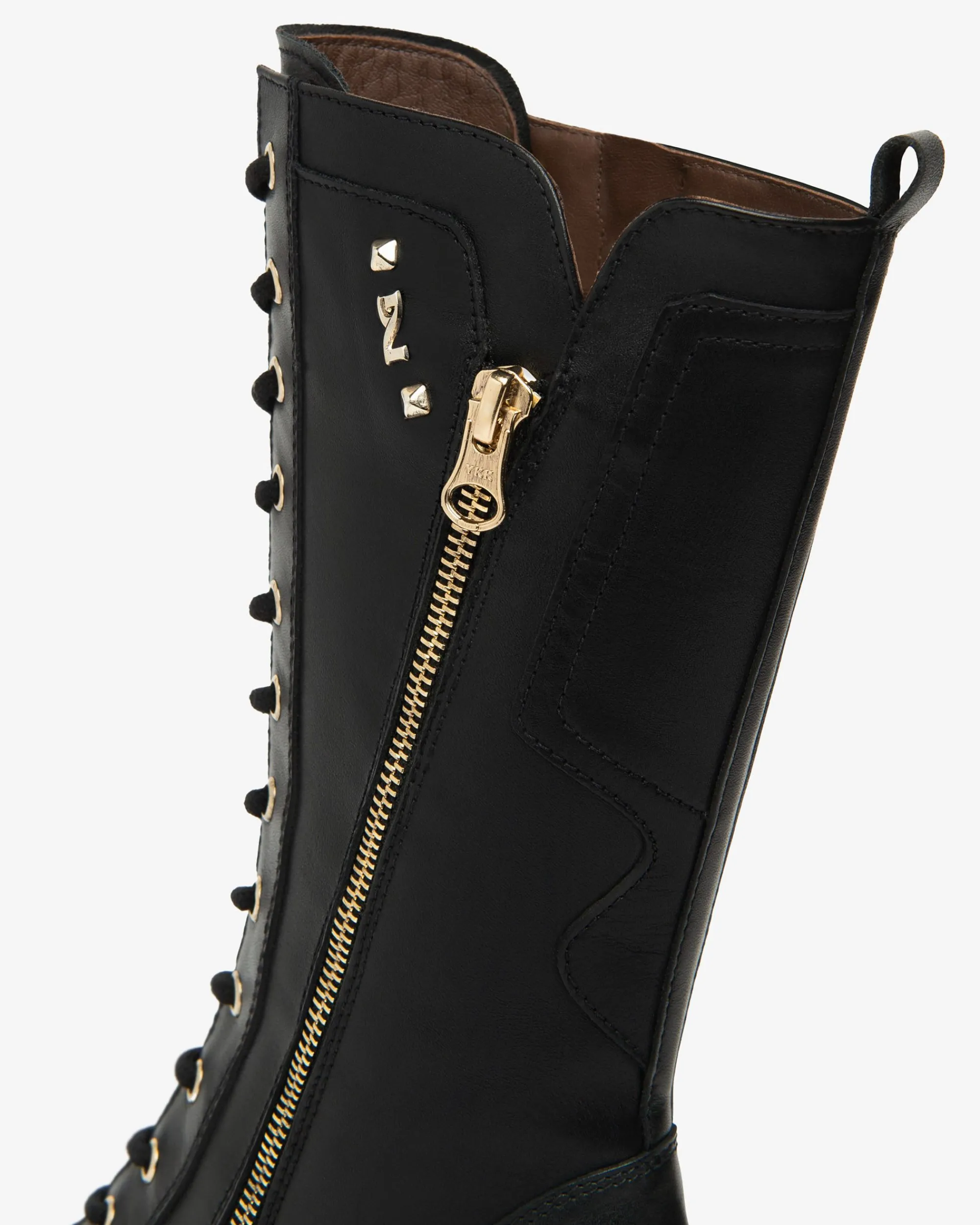 Nero Giardini Stivali Donna in Pelle Nero Hot