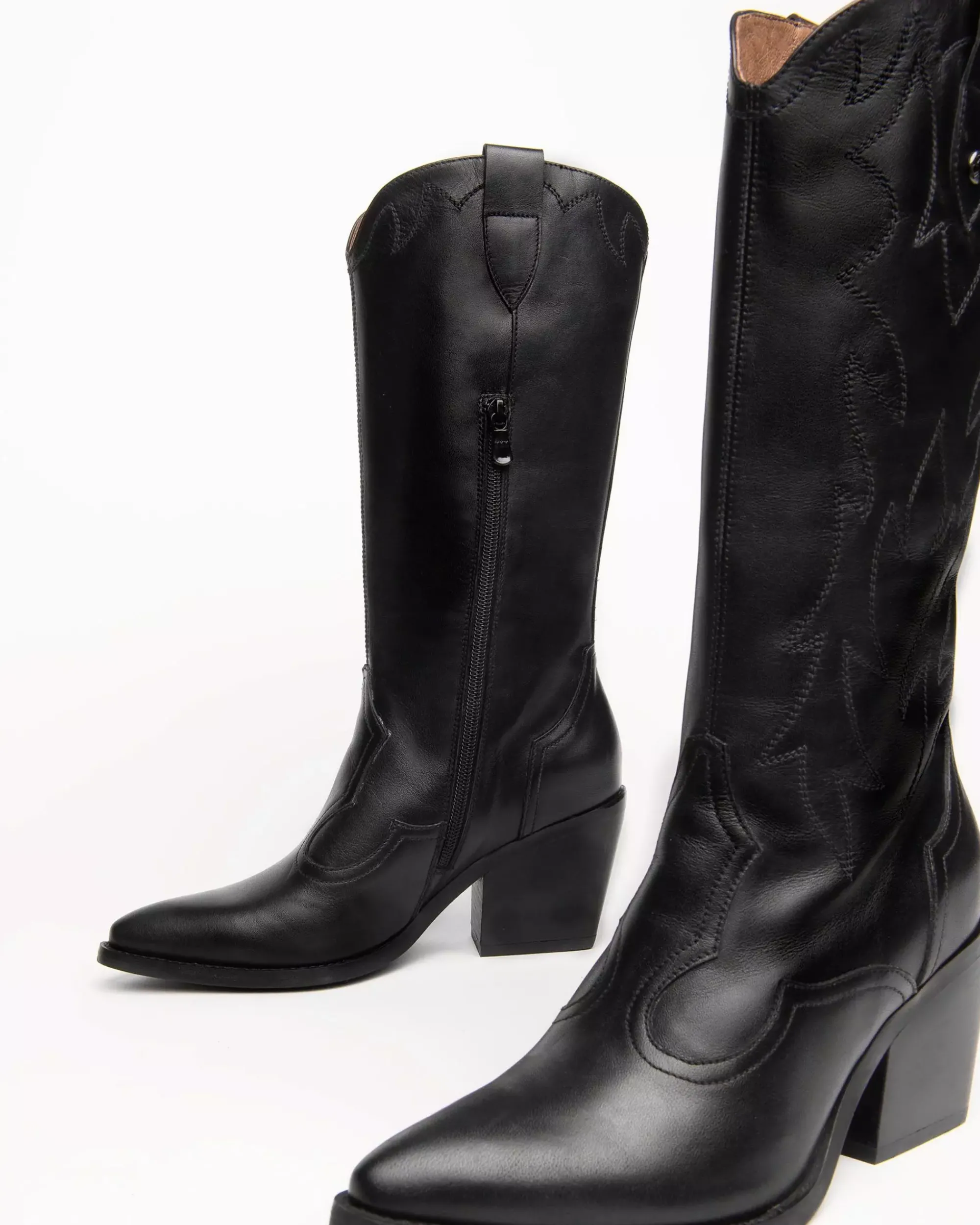 Nero Giardini Stivali Donna in Pelle Nero Sale