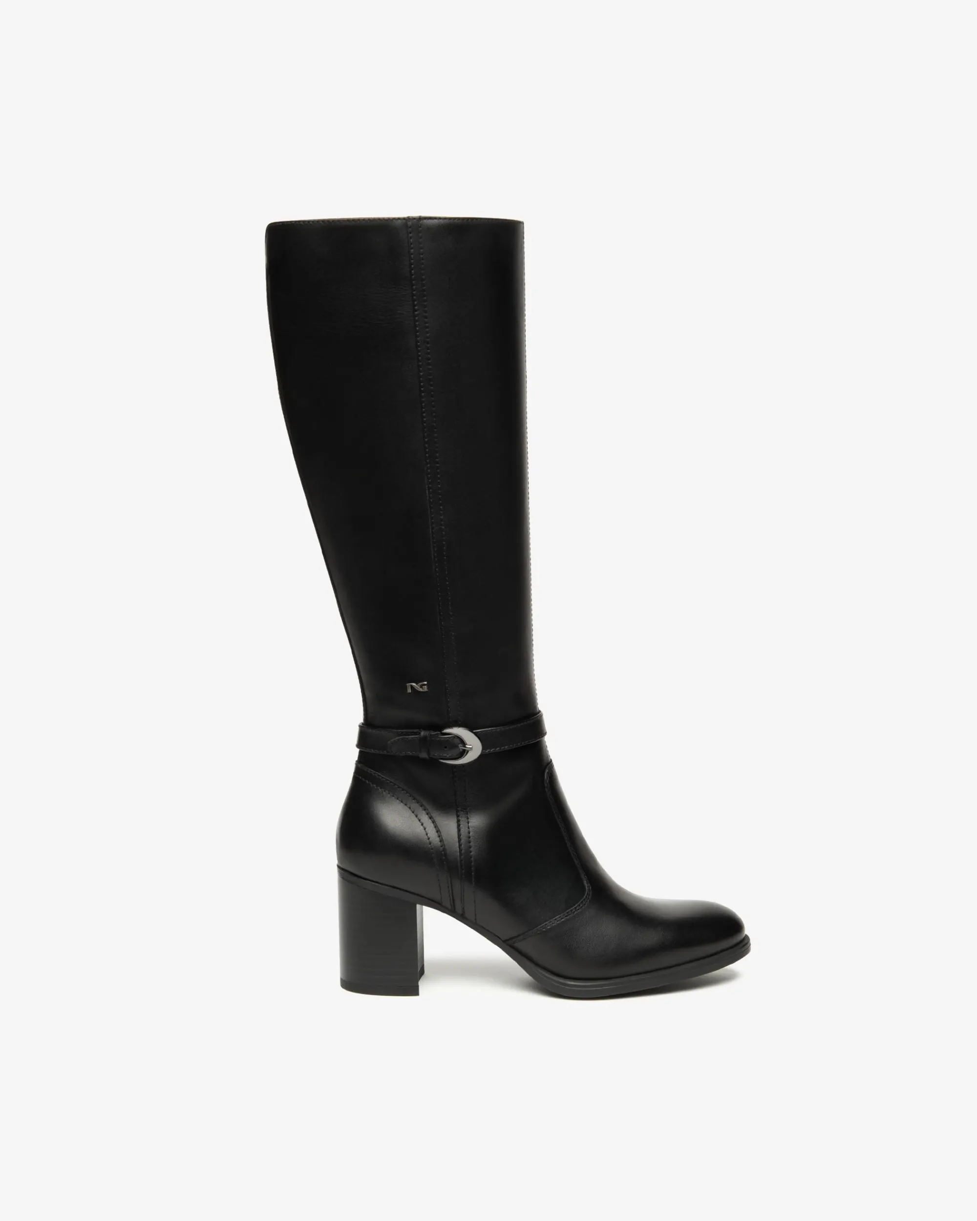 Nero Giardini Stivali Donna in Pelle Nero Outlet