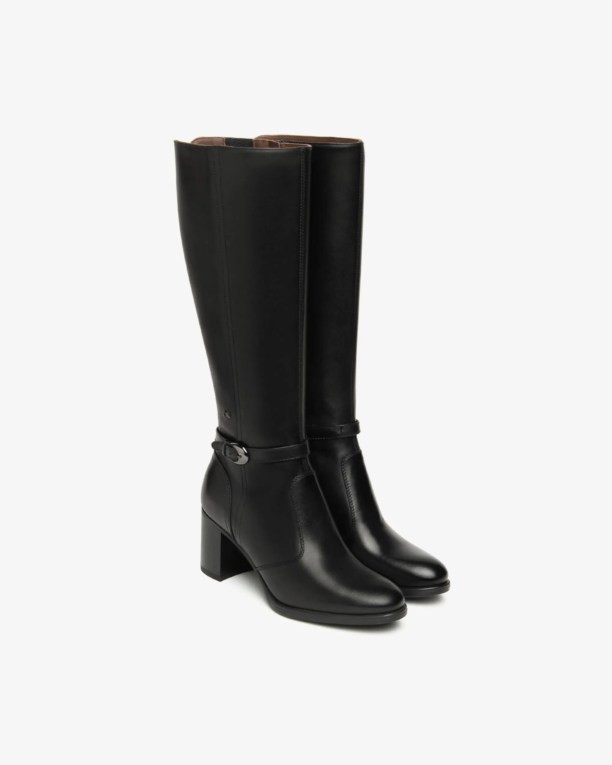 Nero Giardini Stivali Donna in Pelle Nero Outlet