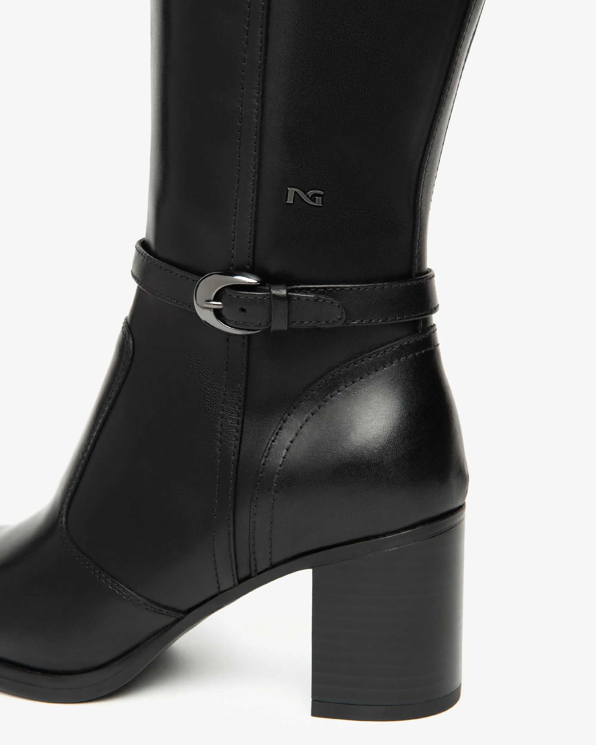 Nero Giardini Stivali Donna in Pelle Nero Outlet