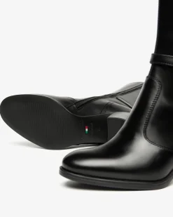 Nero Giardini Stivali Donna in Pelle Nero Outlet