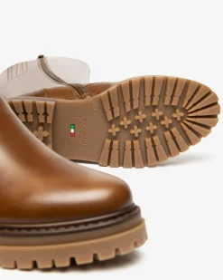 Nero Giardini Stivali Donna in Pelle Marrone Clearance