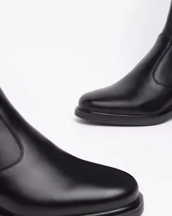 Nero Giardini Stivali Donna in Pelle e Materiale Tecnico Nero