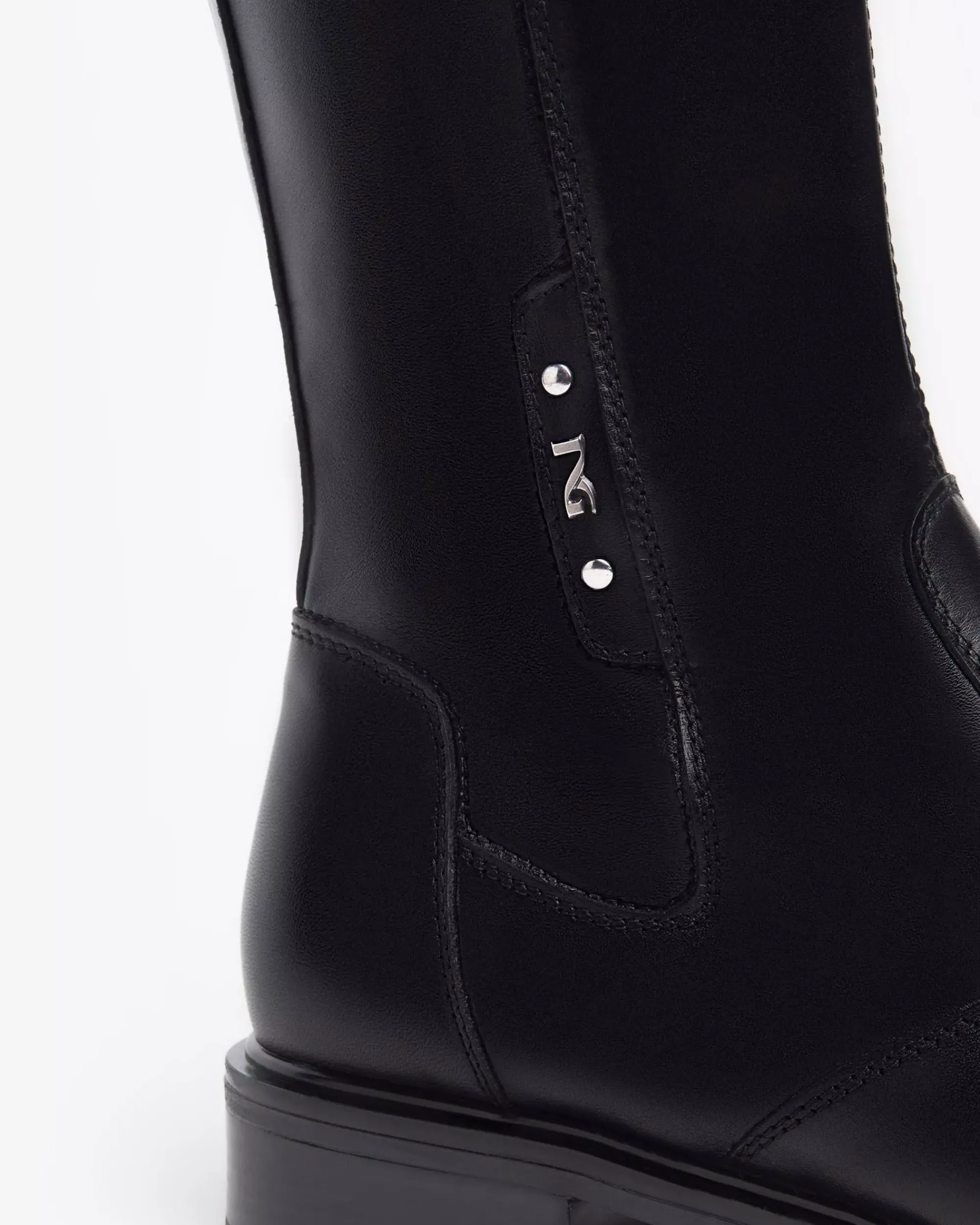 Nero Giardini Stivali Donna in Pelle e Materiale Tecnico Nero