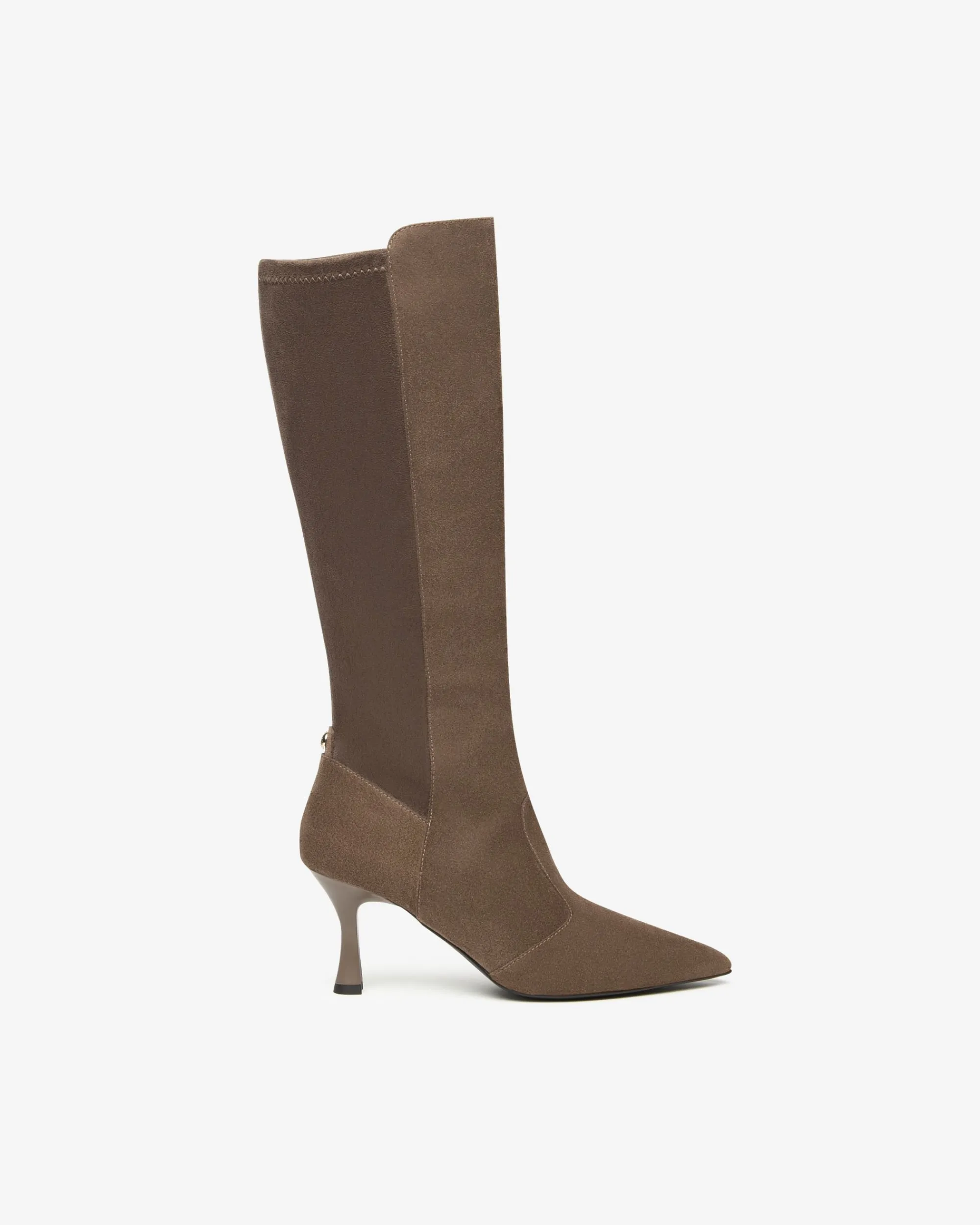 Nero Giardini Stivali Donna in Pelle e Materiale Tecnico Marrone