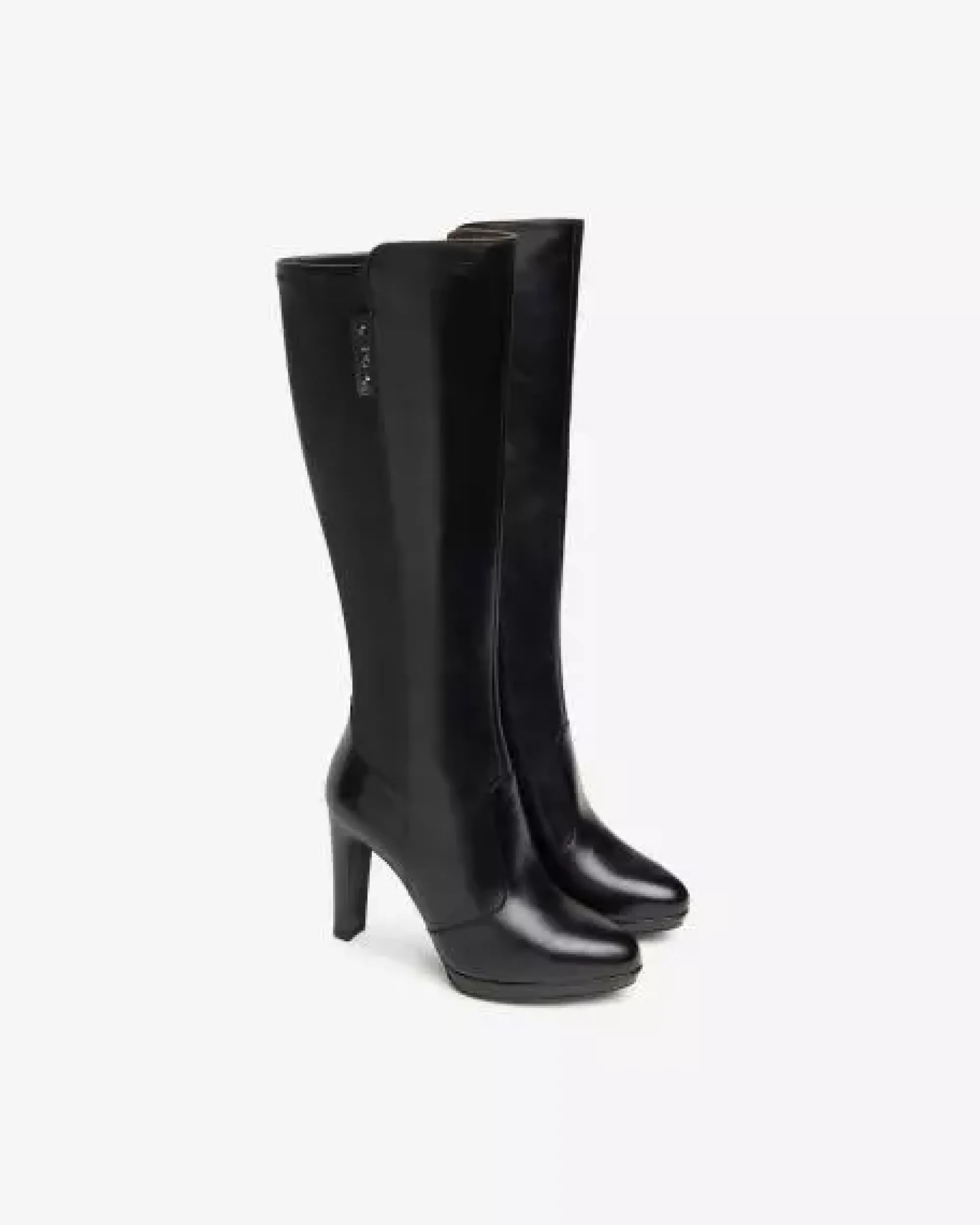 Nero Giardini Stivali Donna in Pelle e Materiale Tecnico Nero Clearance