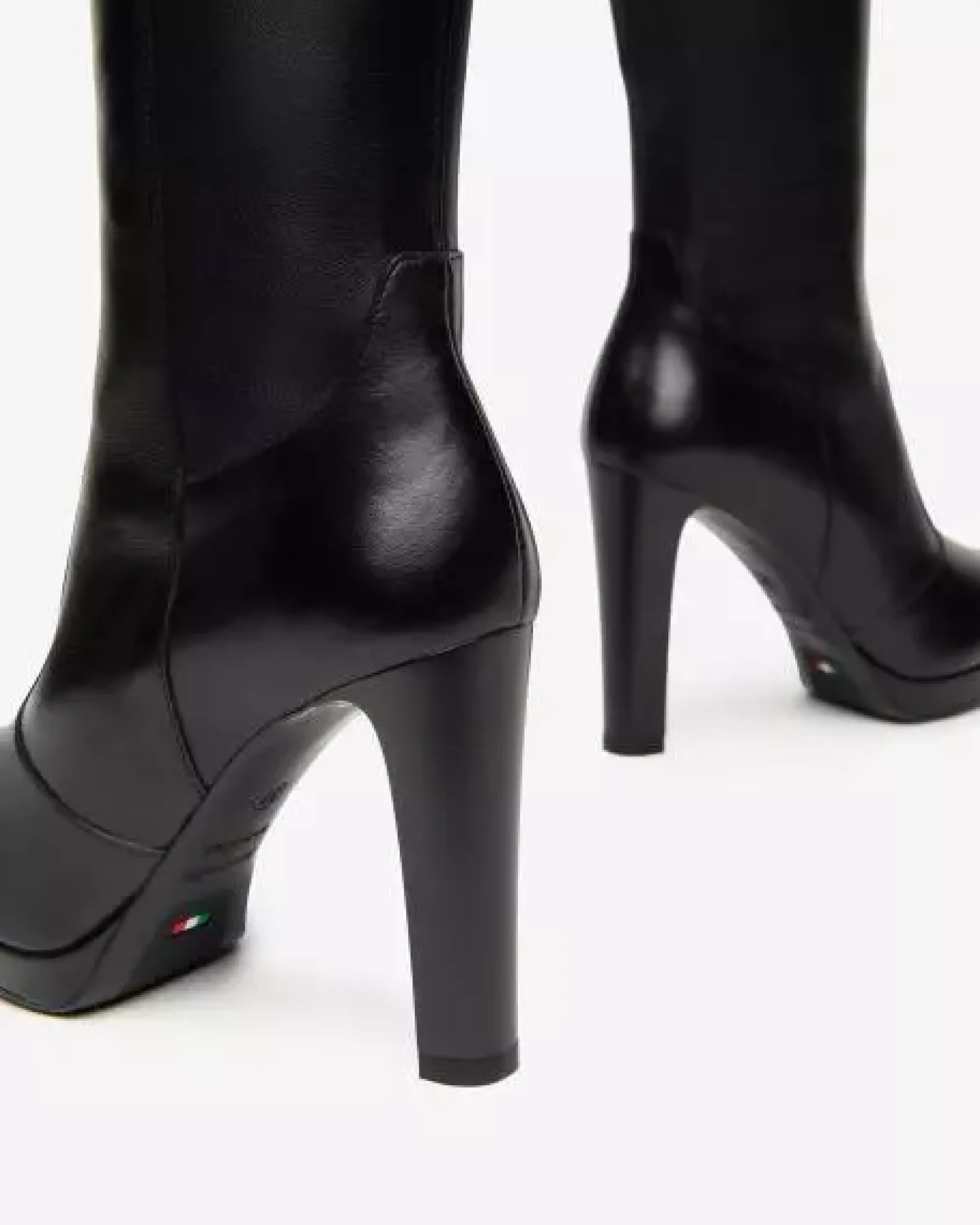 Nero Giardini Stivali Donna in Pelle e Materiale Tecnico Nero Clearance