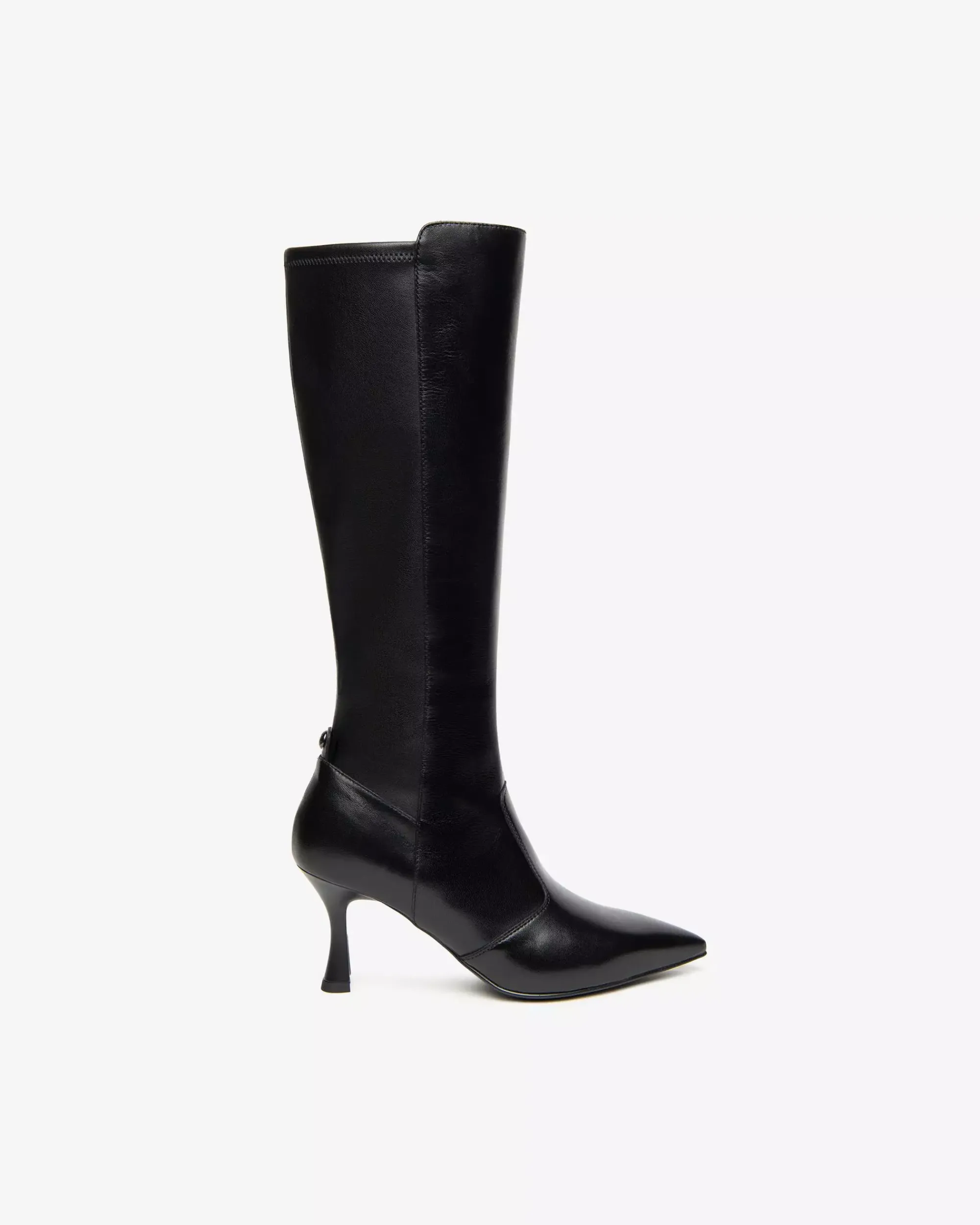 Nero Giardini Stivali Donna in Pelle e Materiale Tecnico Nero
