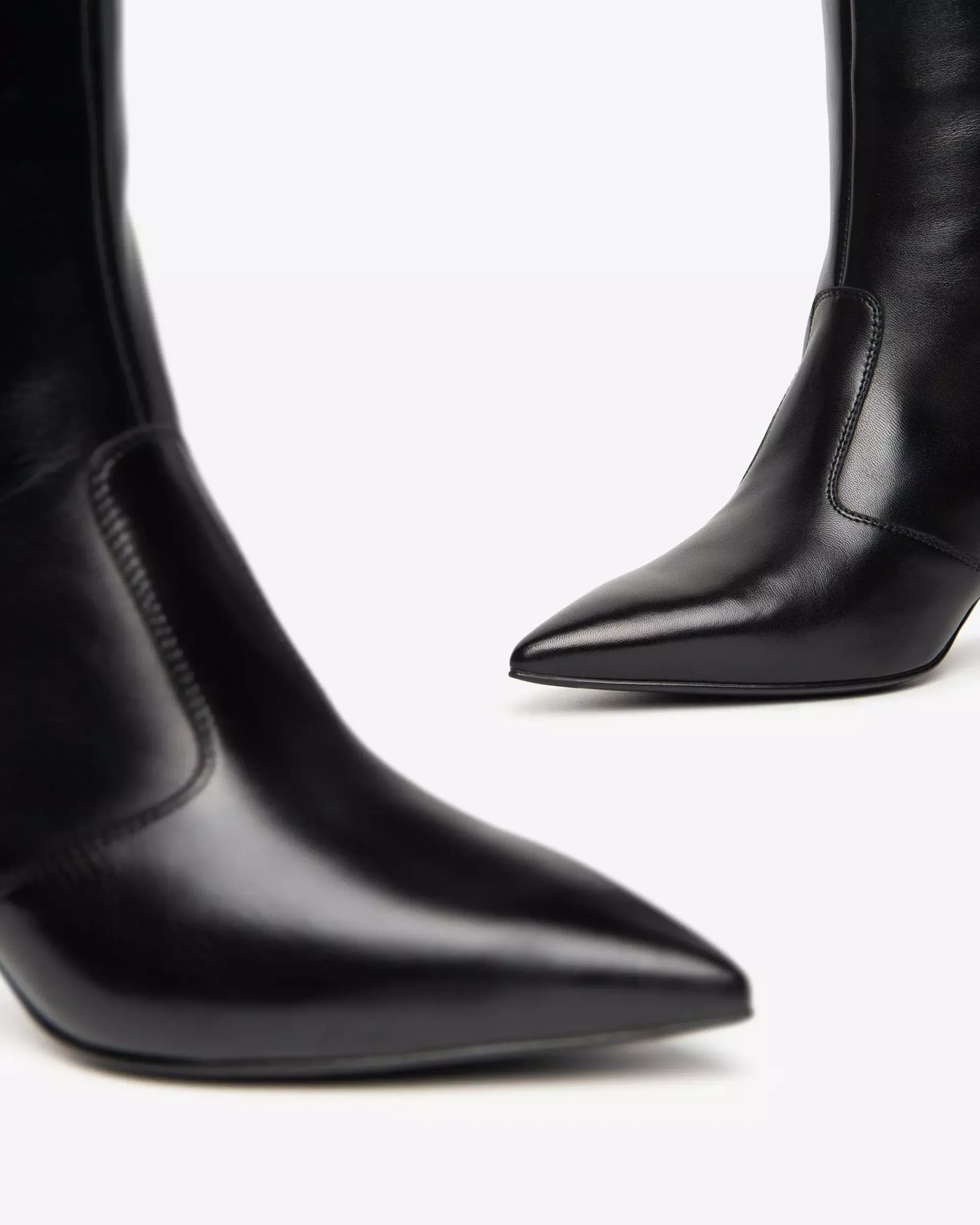 Nero Giardini Stivali Donna in Pelle e Materiale Tecnico Nero