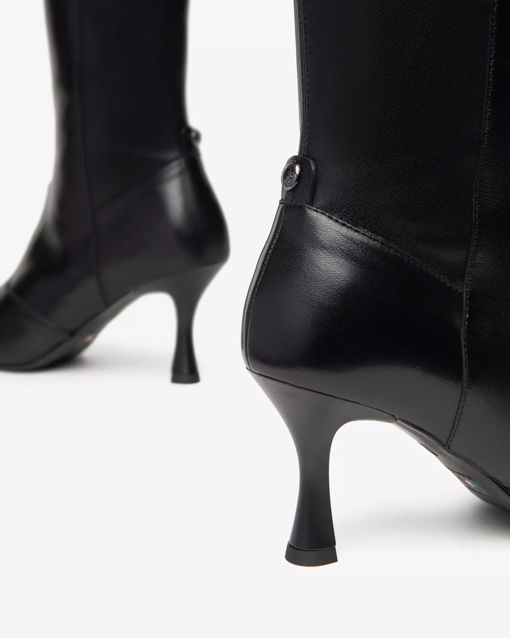 Nero Giardini Stivali Donna in Pelle e Materiale Tecnico Nero