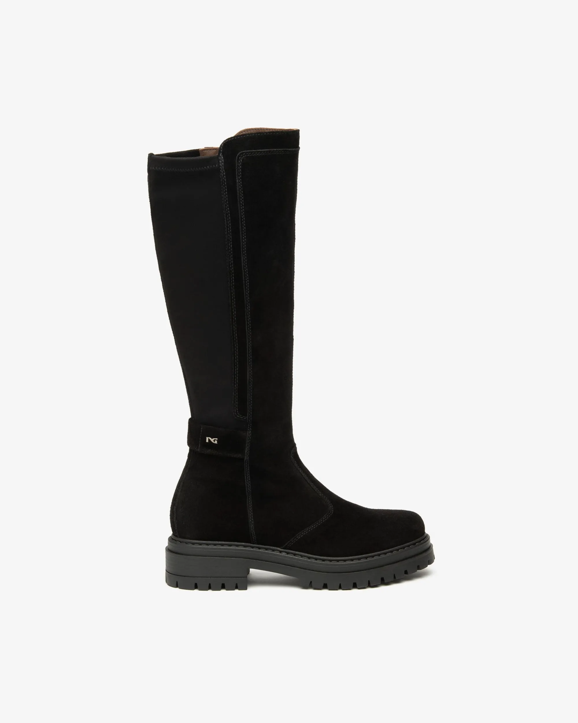 Nero Giardini Stivali Donna in Suede e Materiale Tecnico