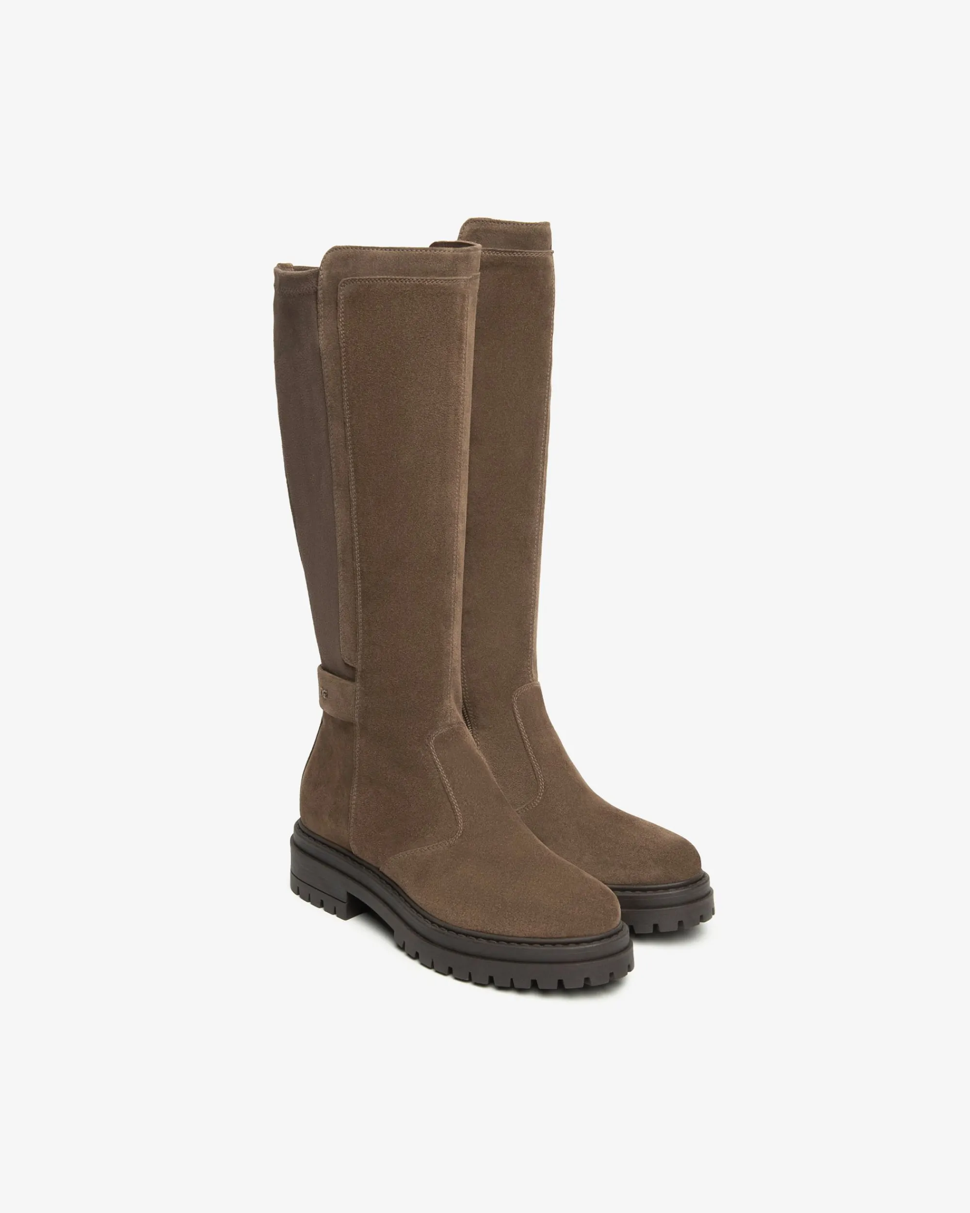 Nero Giardini Stivali Donna in Suede e Materiale Tecnico