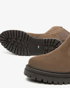 Nero Giardini Stivali Donna in Suede e Materiale Tecnico