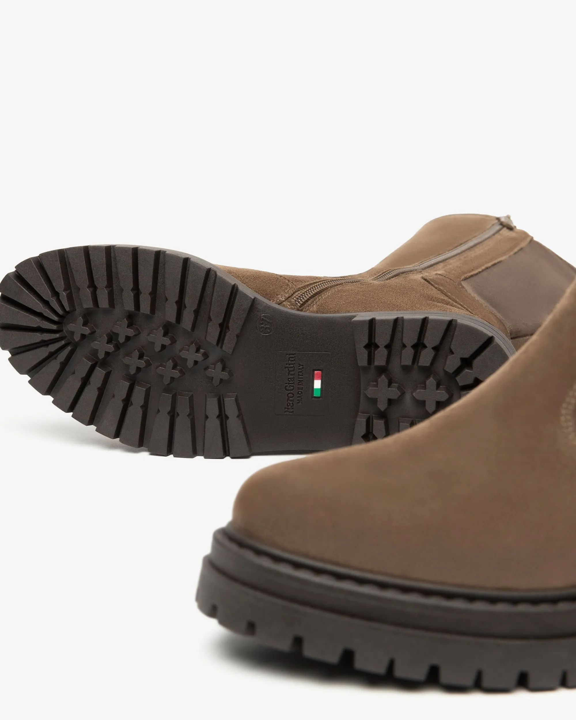 Nero Giardini Stivali Donna in Suede e Materiale Tecnico
