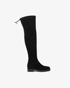 Nero Giardini Stivali Donna in Suede e Pelle Nero New