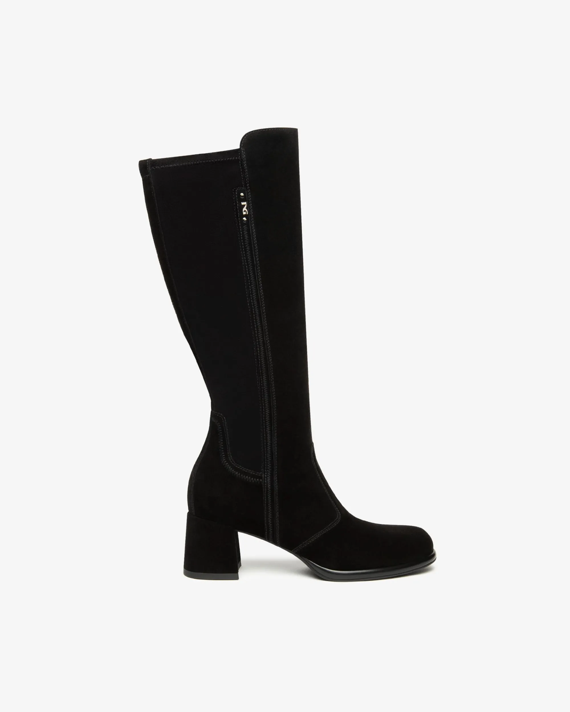 Nero Giardini Stivali Donna in Suede e Materiale Tecnico