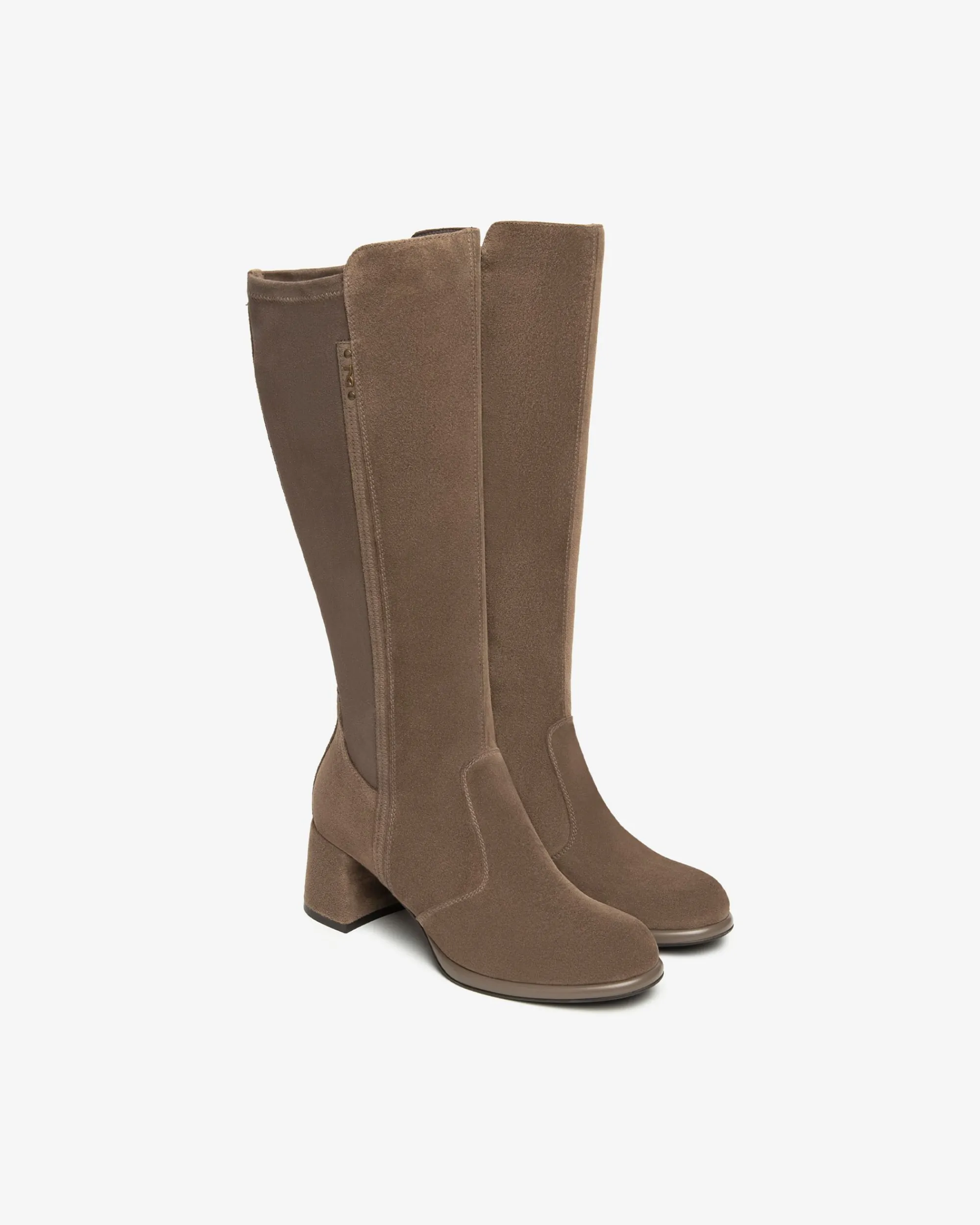 Nero Giardini Stivali Donna in Suede e Materiale Tecnico
