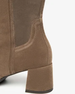 Nero Giardini Stivali Donna in Suede e Materiale Tecnico