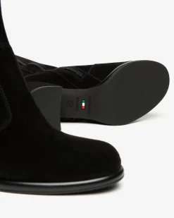 Nero Giardini Stivali Donna in Suede e Materiale Tecnico