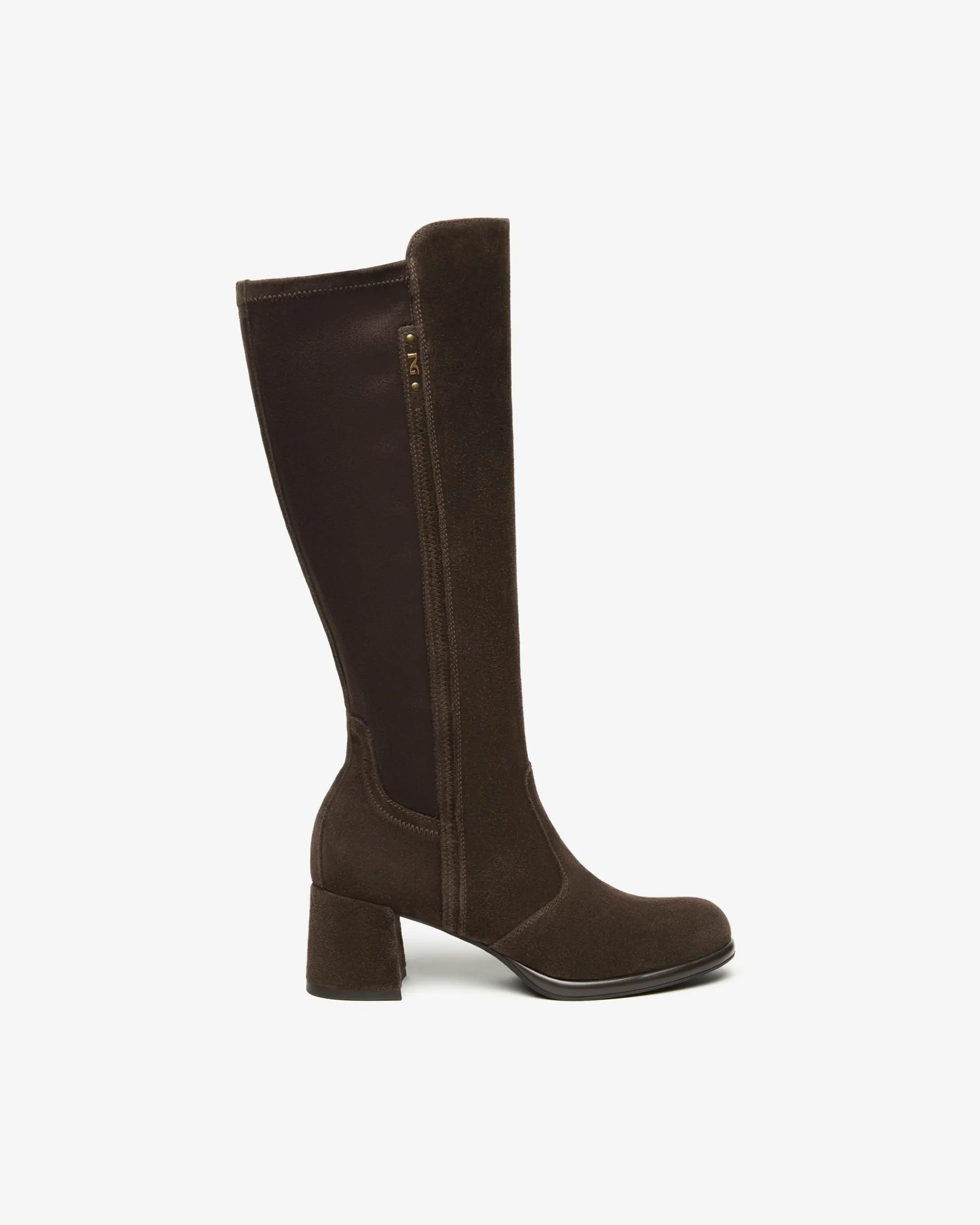 Nero Giardini Stivali Donna in Suede e Materiale Tecnico