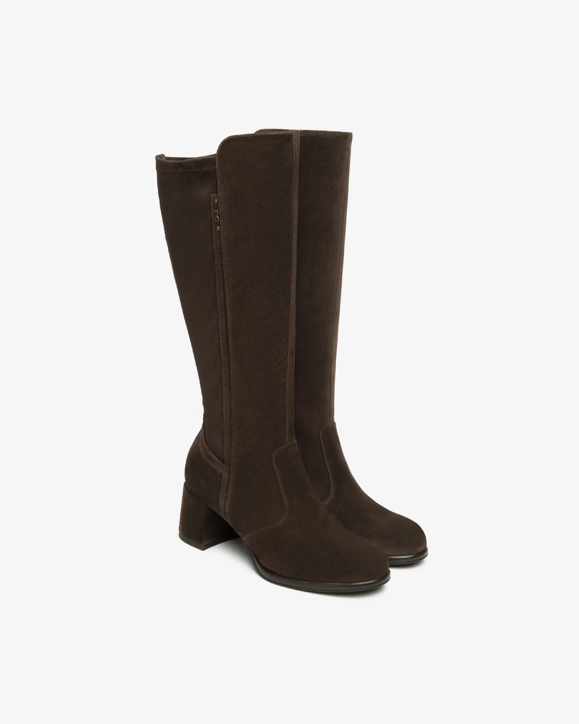 Nero Giardini Stivali Donna in Suede e Materiale Tecnico