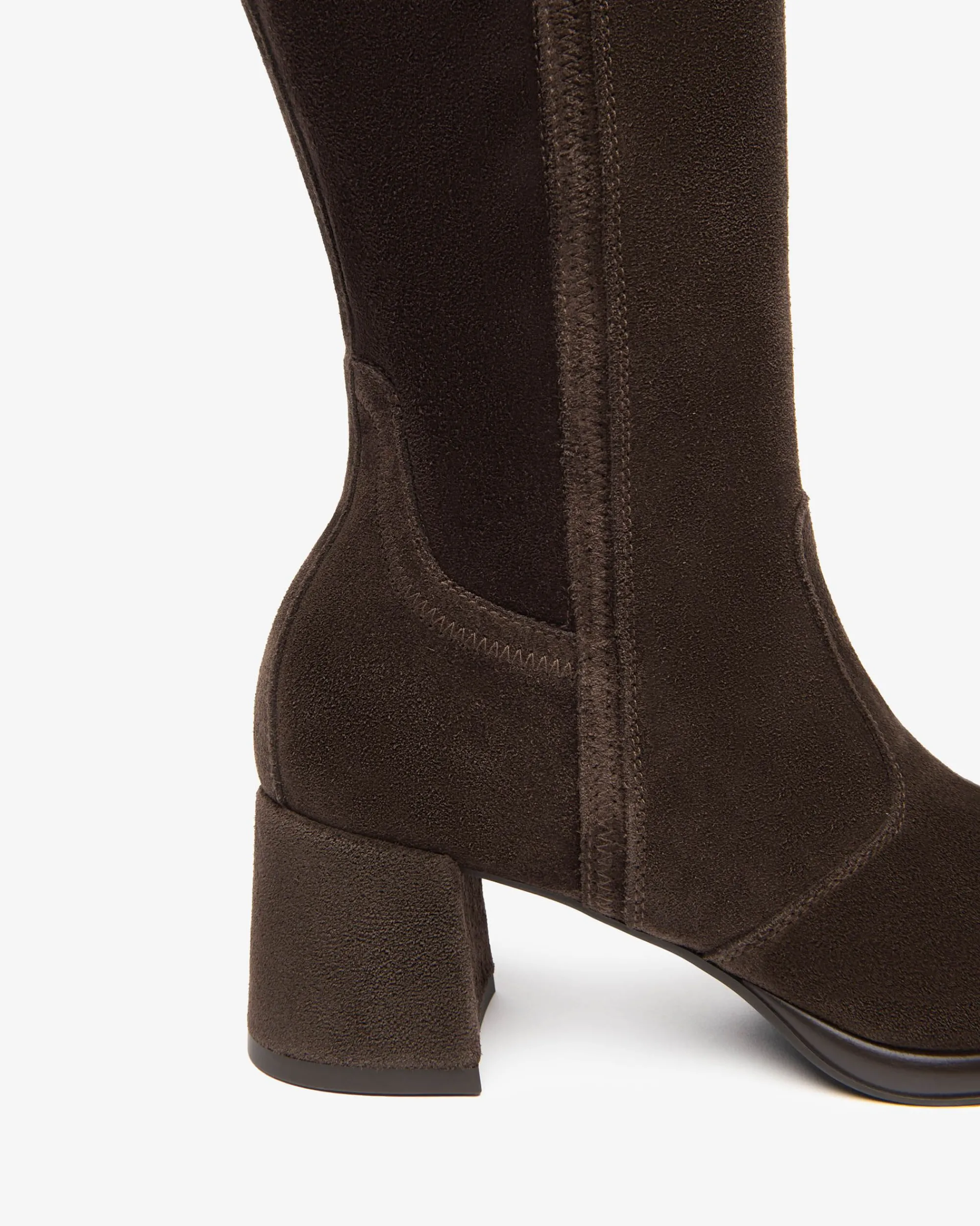 Nero Giardini Stivali Donna in Suede e Materiale Tecnico
