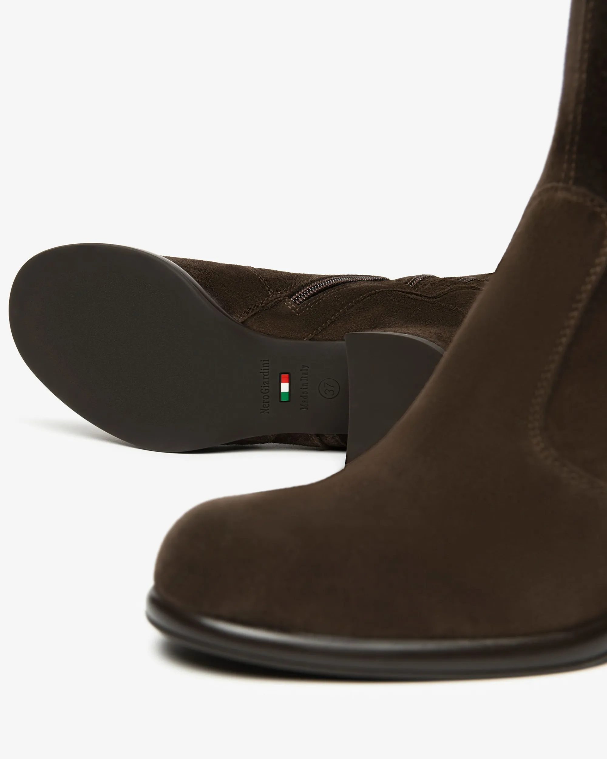 Nero Giardini Stivali Donna in Suede e Materiale Tecnico