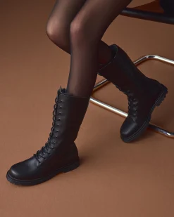 Nero Giardini Stivali Teen da Ragazza in Pelle Nero Best