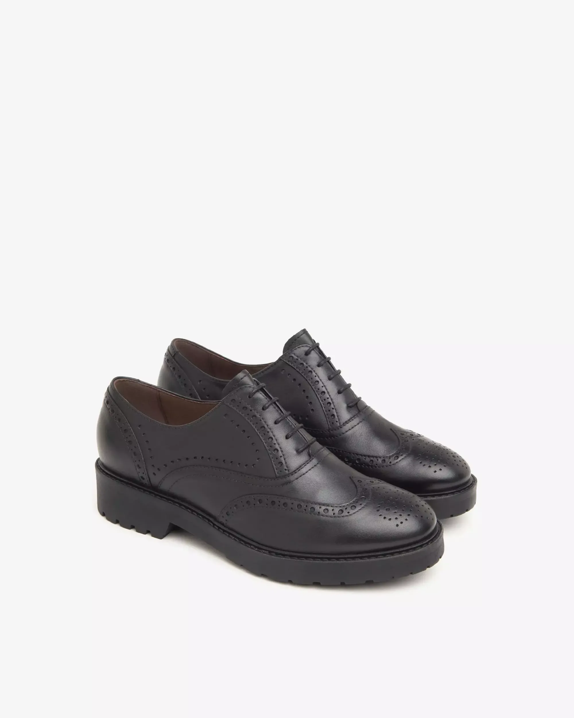 Nero Giardini Stringate Donna in Pelle Nero Online
