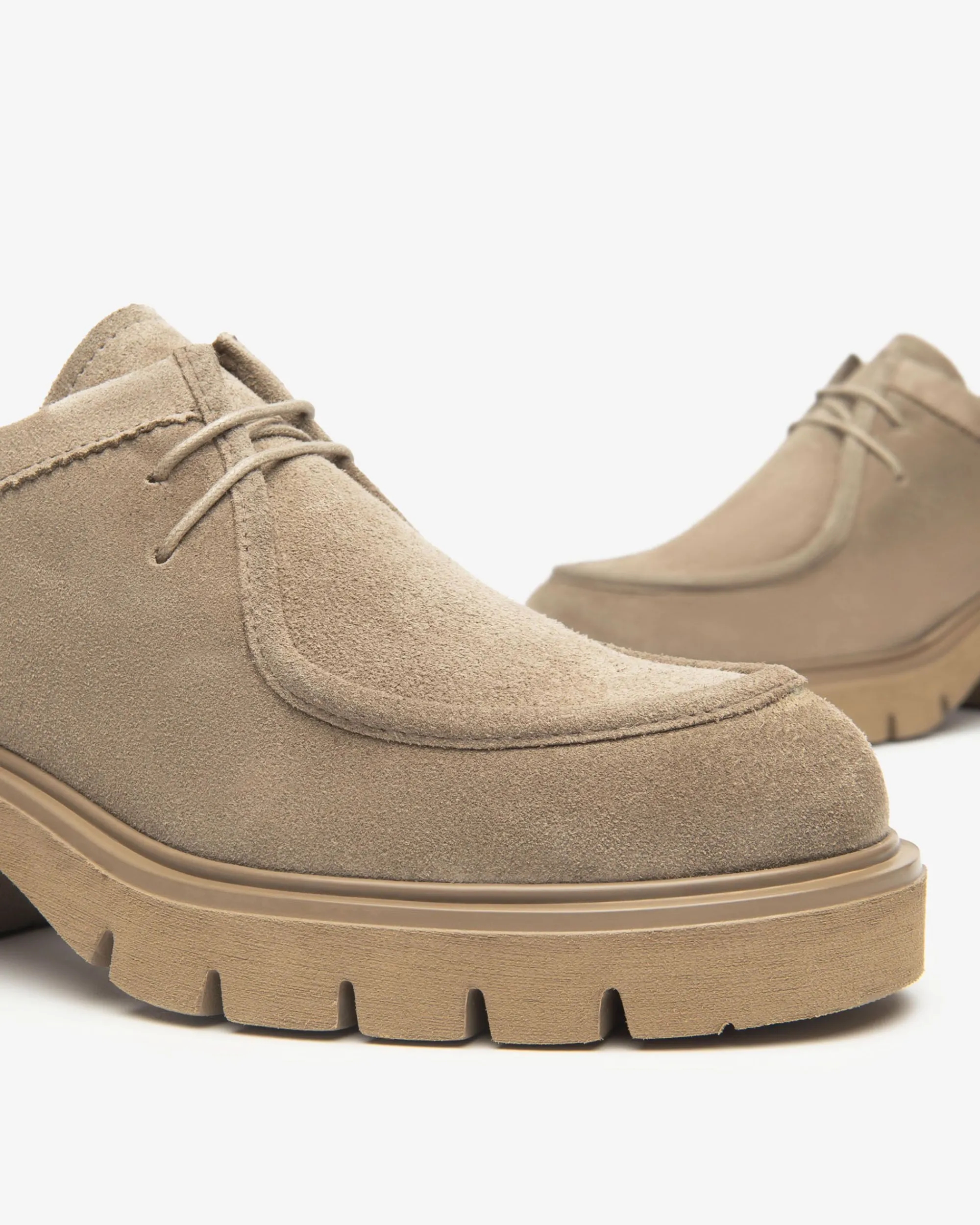 Nero Giardini Stringate Donna in Suede Beige Best