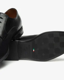 Nero Giardini Stringate Uomo in Pelle Nero Clearance
