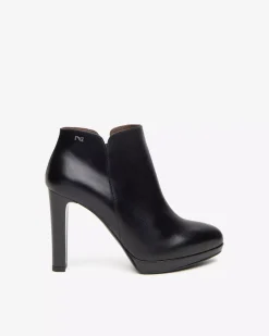 Nero Giardini Tronchetti Donna in Pelle Nero Sale