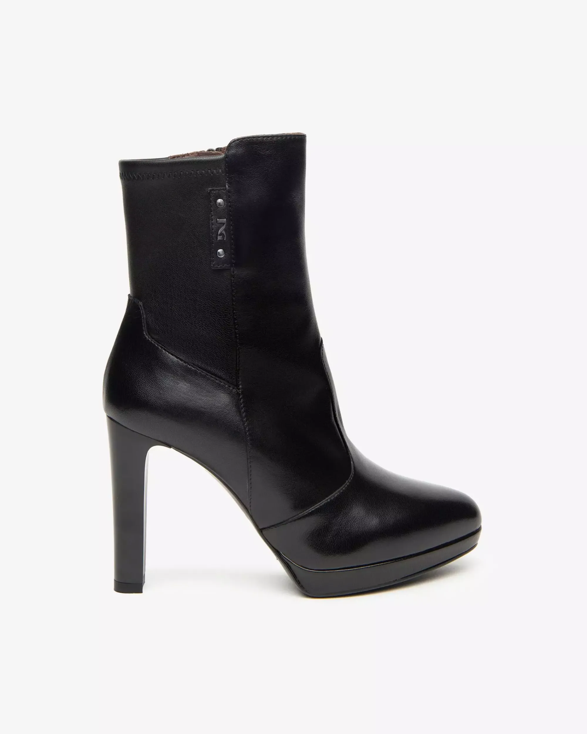 Nero Giardini Tronchetti Donna in Pelle Nero Clearance