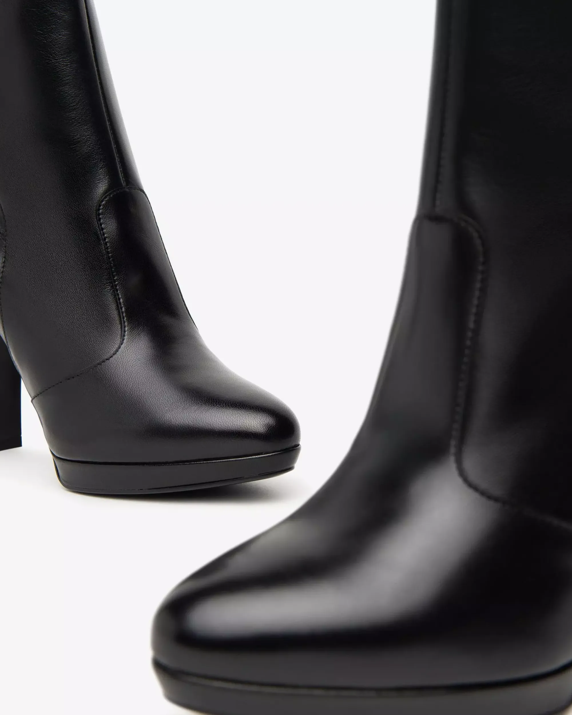 Nero Giardini Tronchetti Donna in Pelle Nero Clearance