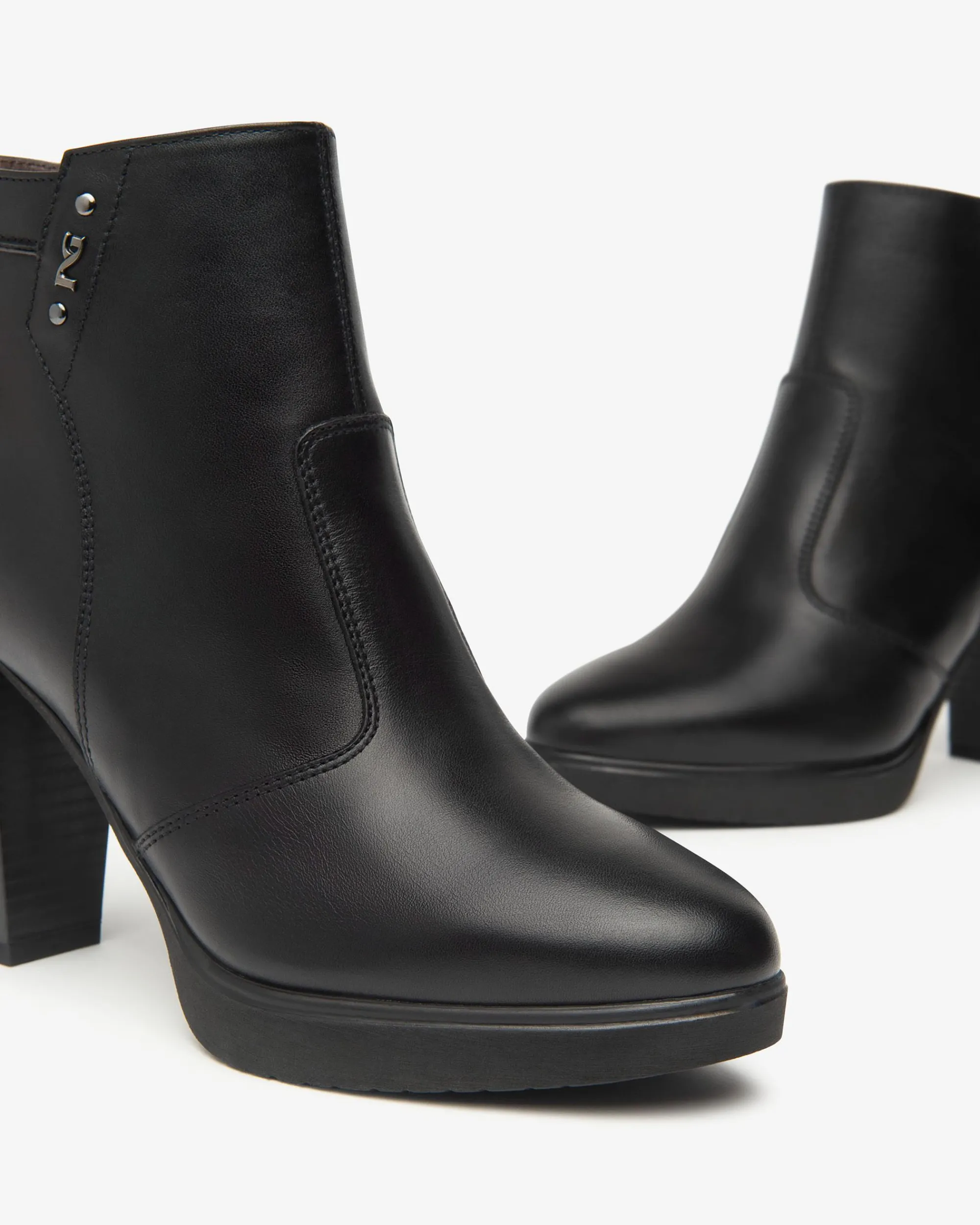 Nero Giardini Tronchetti Donna in Pelle Nero Discount
