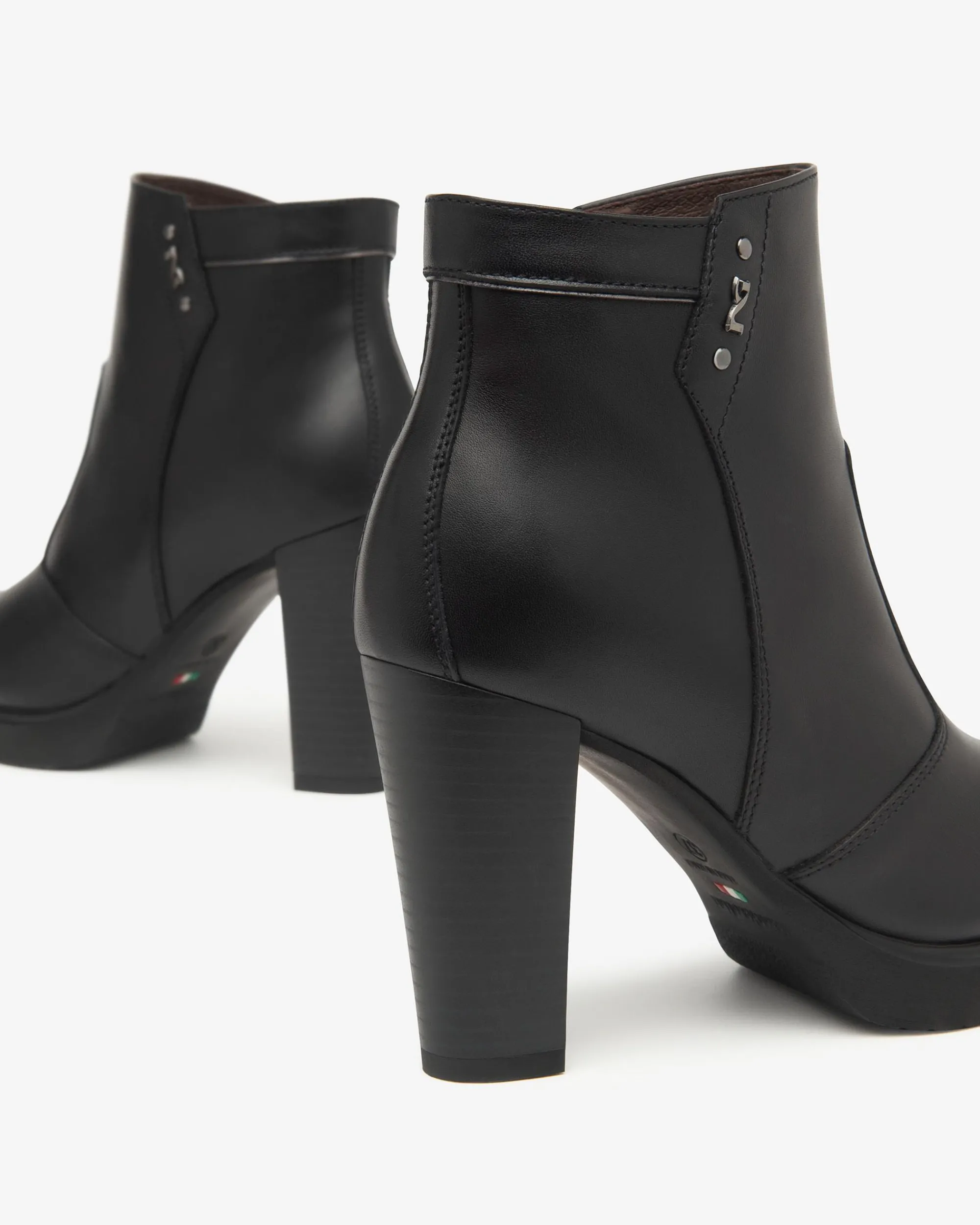 Nero Giardini Tronchetti Donna in Pelle Nero Discount