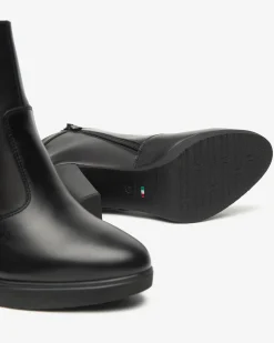 Nero Giardini Tronchetti Donna in Pelle Nero Discount