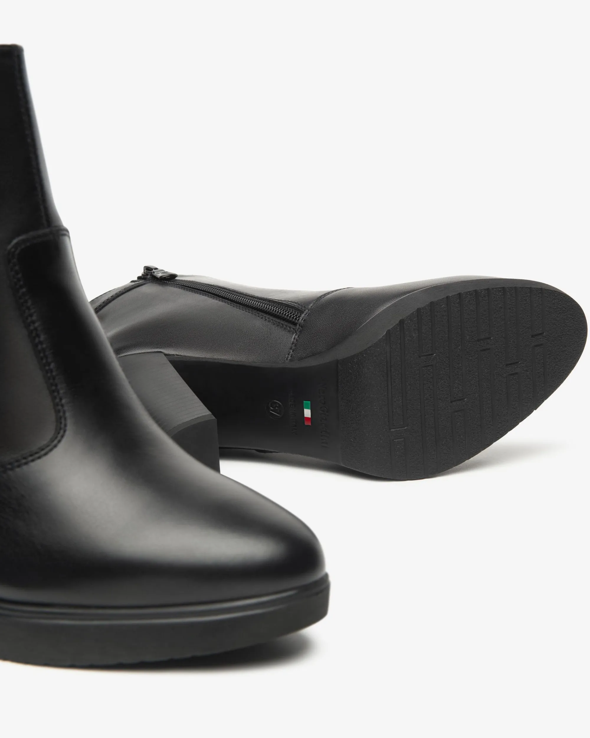 Nero Giardini Tronchetti Donna in Pelle Nero Discount