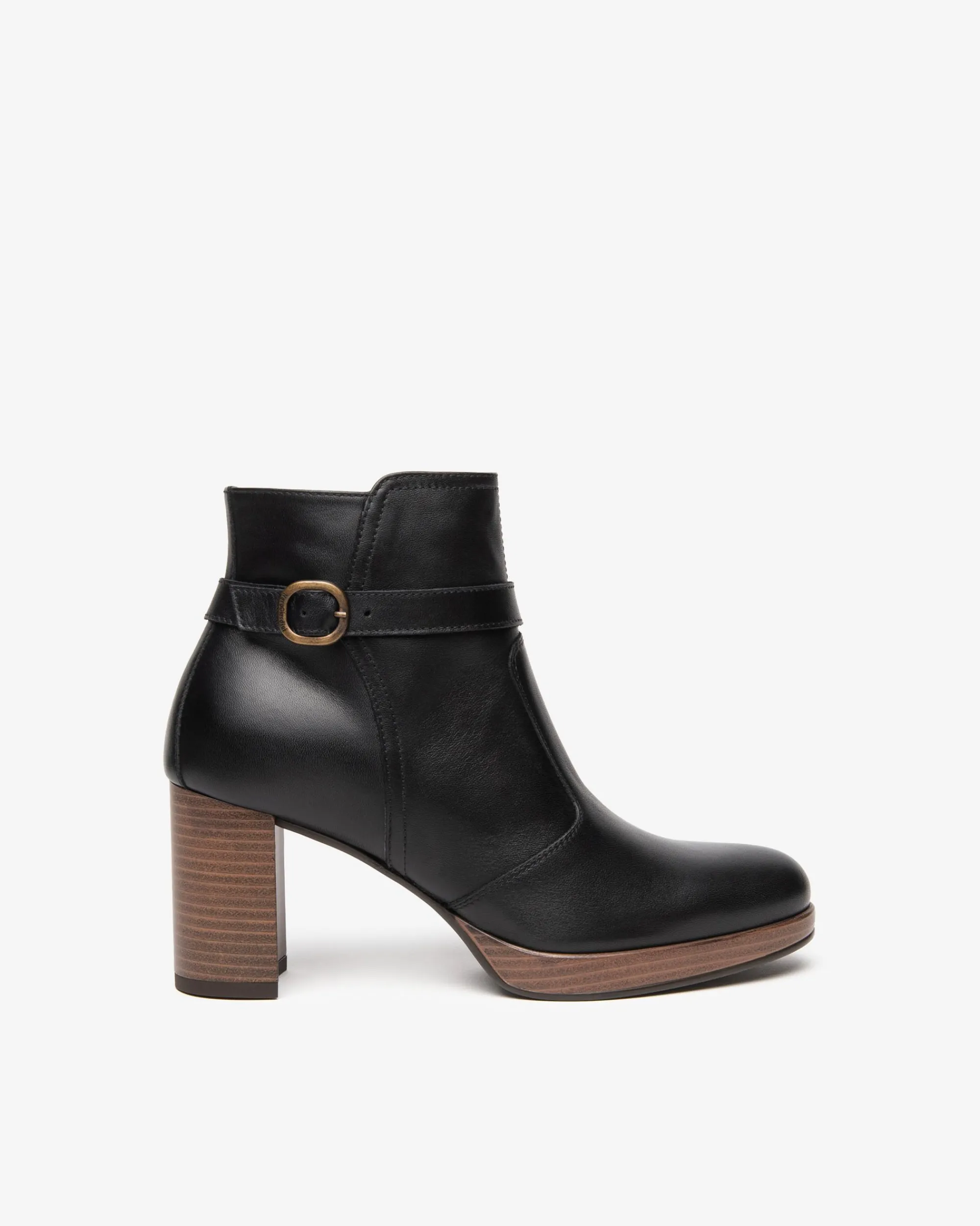 Nero Giardini Tronchetti Donna in Pelle Nero