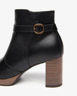 Nero Giardini Tronchetti Donna in Pelle Nero