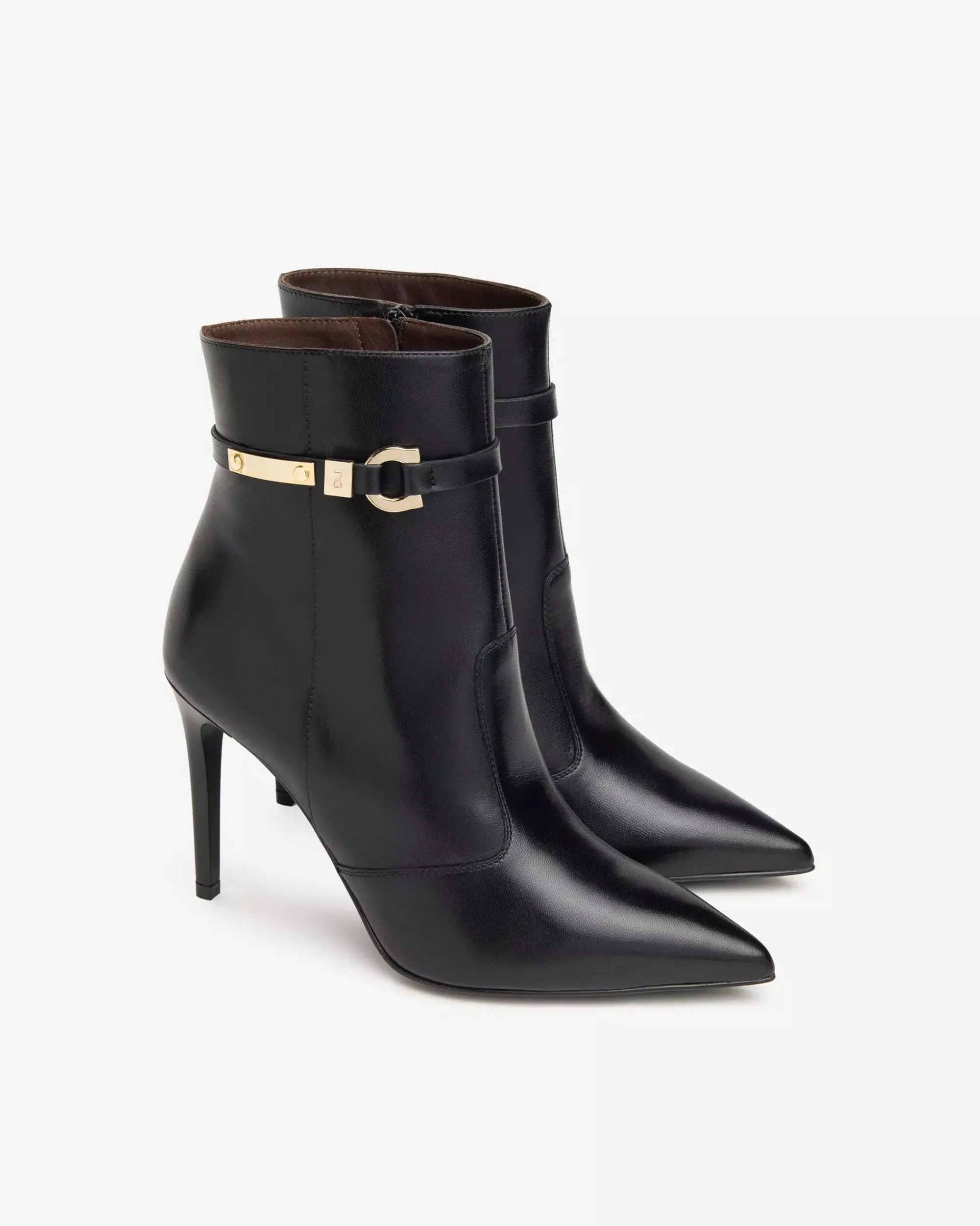 Nero Giardini Tronchetti Donna in Pelle Nero Hot