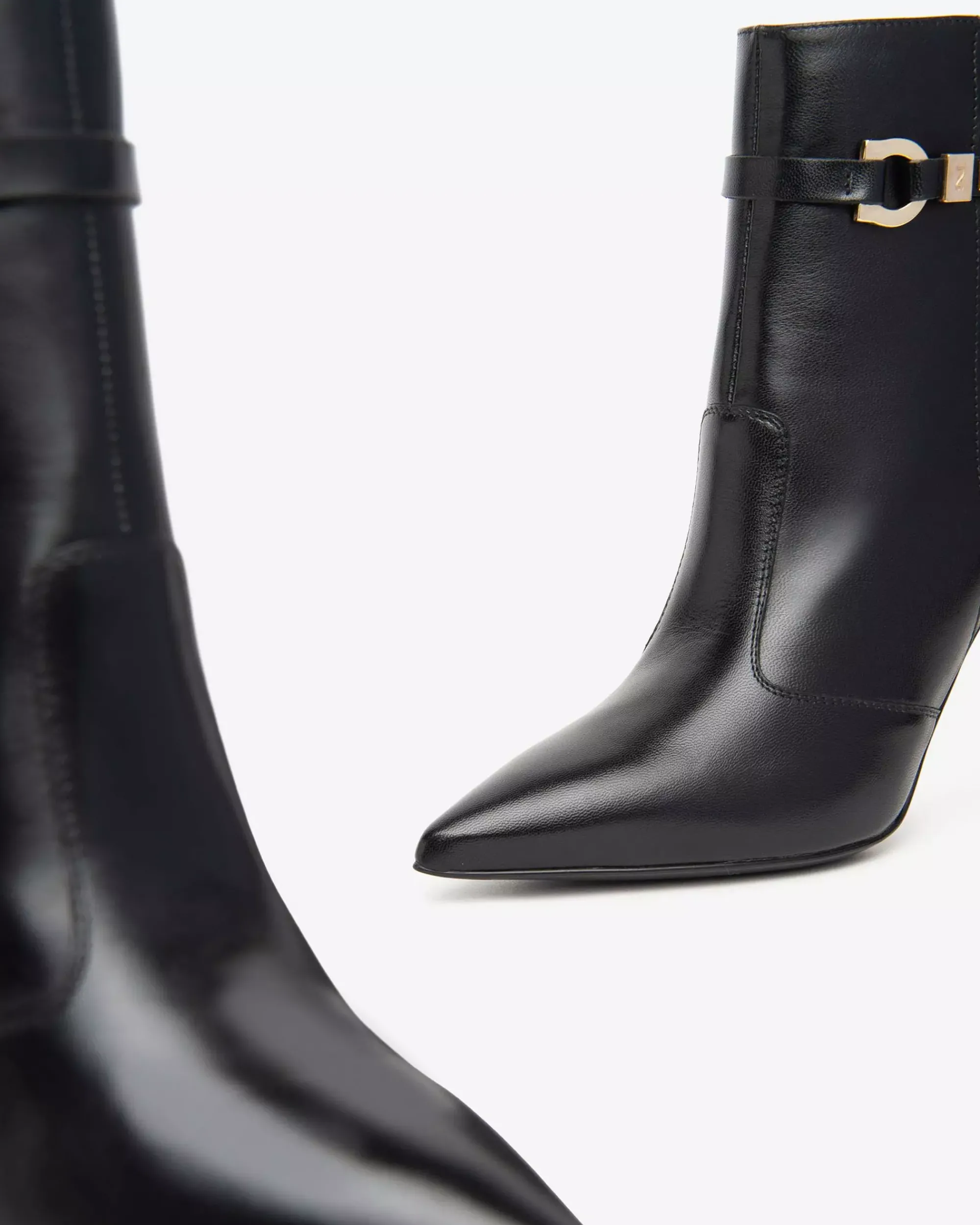 Nero Giardini Tronchetti Donna in Pelle Nero Hot
