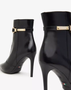 Nero Giardini Tronchetti Donna in Pelle Nero Hot