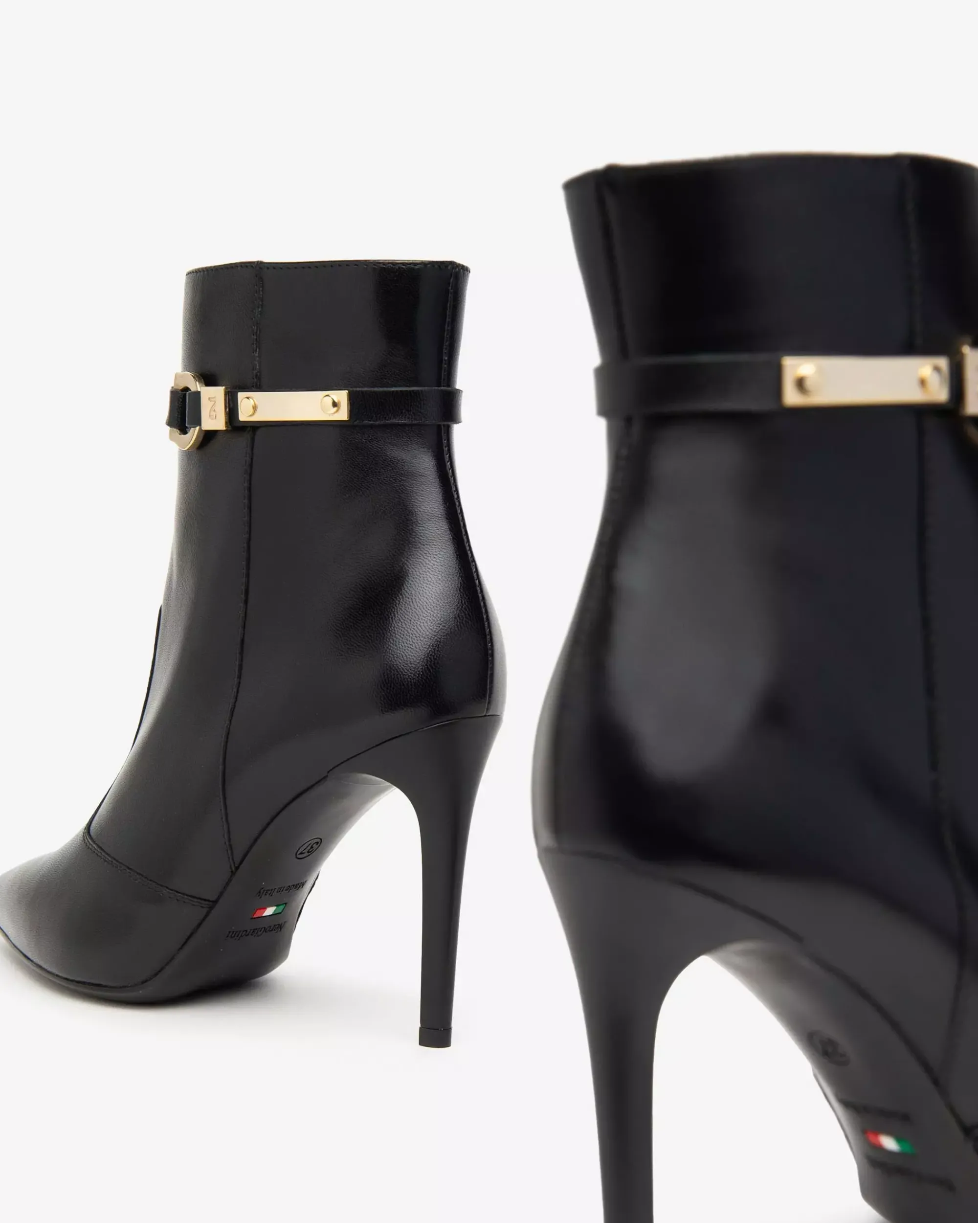Nero Giardini Tronchetti Donna in Pelle Nero Hot