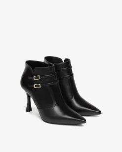 Nero Giardini Tronchetti Donna in Pelle Nero Hot