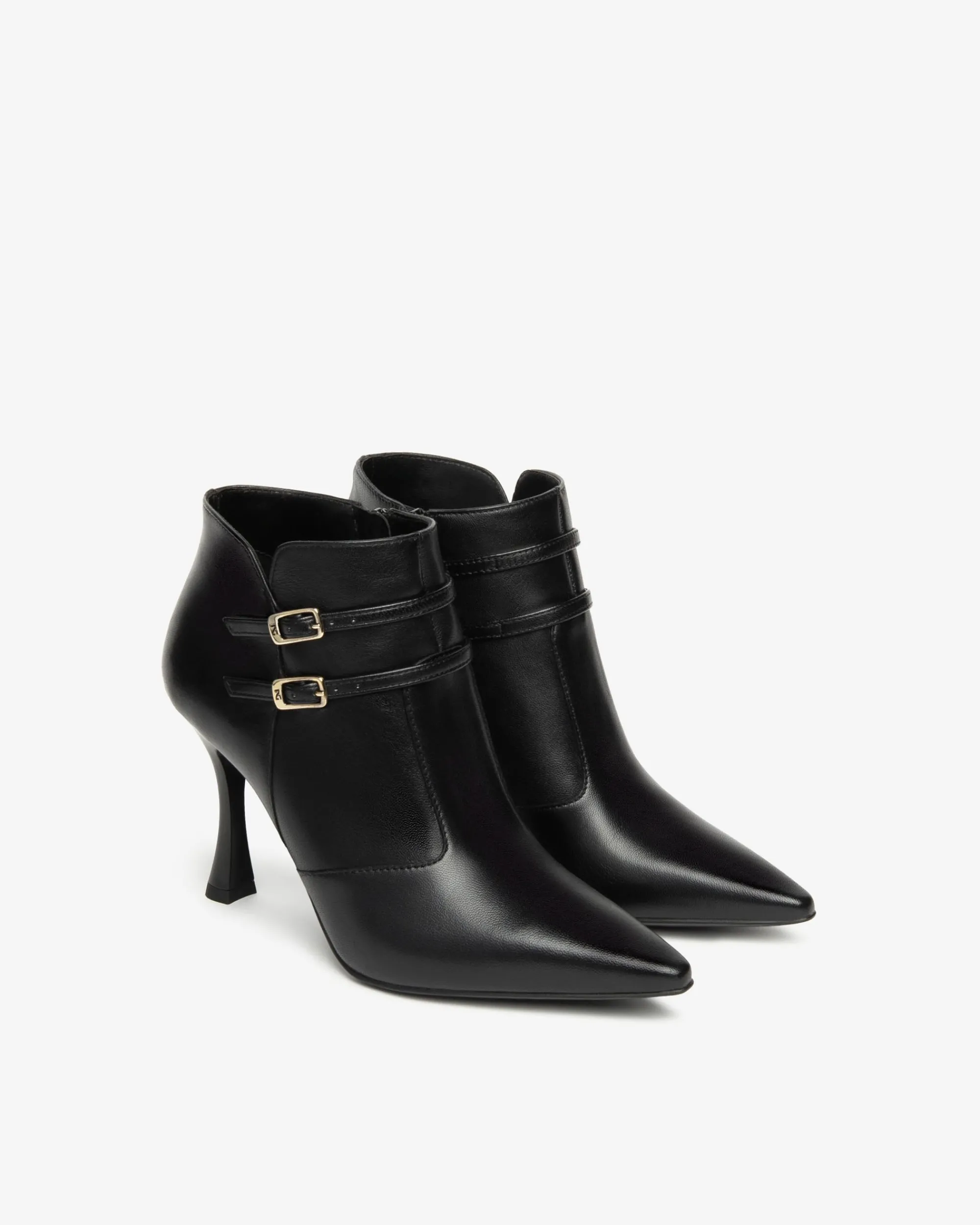 Nero Giardini Tronchetti Donna in Pelle Nero Hot